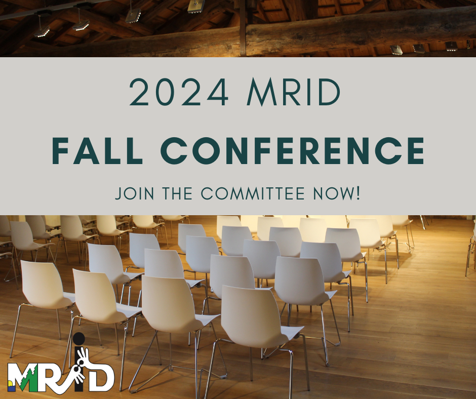 2024 MRID Fall Conference Committee sign up!  Click now.